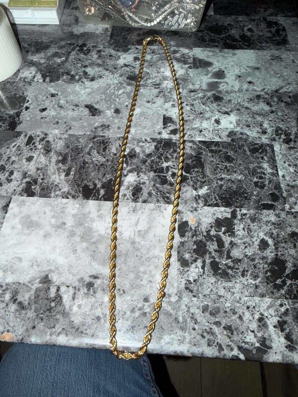 26 inch 14K Yellow Gold filled Rope Chain Necklace
